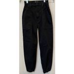 MOTHER The Wrapper Patch Springy Ankle Jeans Size 23 Black Photo 11