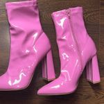 Bamboo Pink Latex Booties Photo 3