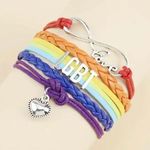 LGBT Rainbow Wrap Pride Bracelet “Love Wins.” Photo 0