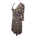 Diane Von Furstenberg Diane Von Furstenburg Retro Geo Print Silk Jersey Dutch Wrap Dress 4 EUC Photo 2