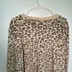 Honeydew Velour Sweatshirt Natural Leopard Tan Size XL Photo 9