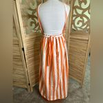 Mara Hoffman  Rosaria Swim Cover Up Vibrant Orange and White Striped Swimwear XS Photo 5