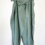 Leith CLEARANCE! Sage Green Tie Waist Pants Size 4X EUC Photo 0