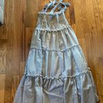 Simply Southern  navy & white seersucker dress size large NWT Photo 0