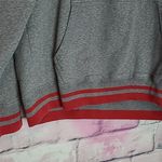 Roots  IS CANADA THICK KNIT GRAY WITH RED STRIPE GRAPHIC HOODIE LARGE Photo 8