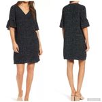 Madewell Flutter Sleeve V-Neck Polka Dot Shift Dress Size 12 Photo 1