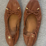Tory Burch  Brown Leather Ballet Flats 8 Photo 0