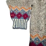 Vintage Renny Handknit Sweater 100% Shetland Wool Earthy Medium Brown Photo 4
