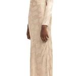 Significant Other Yves Maxi Gown Dress Fawn Womens Size 4 Gold Photo 0
