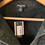 Pretty Little Thing NWT Tall Black Wash Denim Oversized Shirt Dress Photo 1