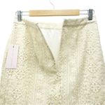 Rachel Parcell NWT Cream Embroidered Flounce Skirt Beige Swan Size Small NEW Photo 9