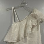 Mac Duggal  10800 One Shoulder Sequined Ruffle Mini Dress Size: 2 NWT Photo 6