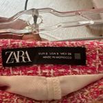 ZARA  Pink Tweed Mini Skirt Textured Skort Photo 2
