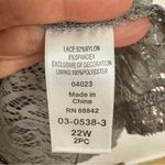 Roamans Grey Lace Duster Cardigan Sweater Womens 22W Formal Sequin Dressy Sheer Gray Photo 6