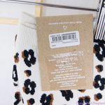 Madewell NEW‎  Animal Trouser Socks, antique cream, one size fits all Photo 3