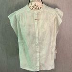Old Navy  Light Green Striped Button Down Shirt Size Small Photo 0