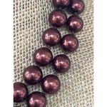 Vintage Double Strand Copper Chocolate Bronze Glass Bead Necklace Collar Knotted Gold Photo 1
