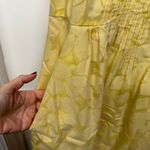 Rabbit Rabbit Designs Yellow Floral Sleeveless Fit Flare Dress Size Medium Photo 4