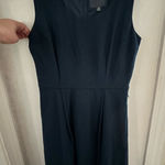 Modcloth  size 8 peacock blue wool blend dress. Back zipper. Pockets. No … Photo 0