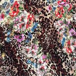 Alberto Makali  Leopard Floral Mixed Print Luxe Cardigan Medium Photo 11