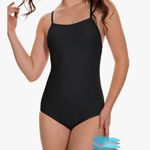 Beautikini. Period Swimwear Women One Piece Menstrual Swimsuit Leakproof Racerback Athletic Bathing Suit Photo 0