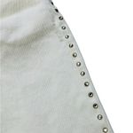 The Kooples  Studded Jeans Ankle White Statement Distressed Raw Hems Size 27 Photo 4