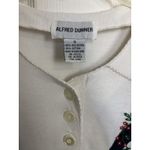 Vtg 90s Grannycore Short Sleeve Sweater Size Small Green Red Christmas Party White Photo 2