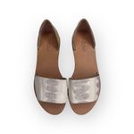 Loeffler Randall new  ❁ Sawyer Snake Flat Sandals ❁ Ivory Metallic Gold Leather ❁ Photo 10