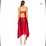 Fleur du mal red poppy colored silk handkerchief hem dress NWT. Size 10 Photo 1