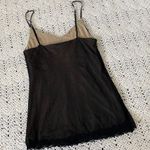 The Limited  Mesh Sequin Y2K Babydoll Cami Tank Top Black small whimsygoth fairy Photo 3
