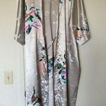 KIM + ONO Long Peacock Floral Kimono Photo 1