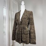 Isabel de Pedro Mr. Cat Brown Textured Slim Fit Single Breasted Blazer Size 4 Photo 2