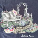 Artisans L/G Women’s Navy Blue Short Sleeve Shirt Gardening Garden Size Large Photo 1