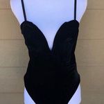 Velvet Black Heart Neck Bodysuit Size M Size M Photo 0