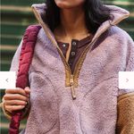 Free People Mountain High Logo Half Zip Fleece Size Small Pink Photo 2