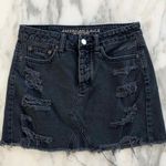 American Eagle  🦅 Distressed Denim Mini Skirt Photo 3