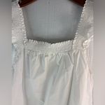 THML  M Summer Cotton Ruffle Sleeve Babydoll Crop Top - White Photo 5