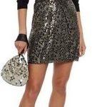IRO  Jeyna Metallic Gathered Mini Skirt 2 Black Photo 0
