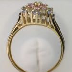 Solid 14K Yellow Gold Pink Green Yellow Blue Pastel Sapphire Ring sz 8.25 Photo 2