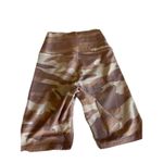 Aerie  Biker Shorts Size Small Tan Camo Lounge Workout Photo 1