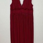 ASOS NWOT Premium Lace insert Pleated Maxi Dress Photo 0
