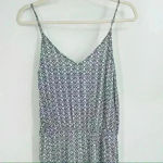 ZARA  Spaghetti Strap Boho Printed Jumpsuit with Pockets Size‎ Medium Photo 6