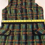 Hutch  Bright Time To Start Tweed Sheath Dress Sleeveless Black Multi Size Large Photo 7