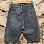 AGOLDE Black Denim 90s Mid-Rise Loose Shorts Photo 14