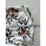 L'ATISTE by Amy Floral Skirt Sz Medium White A Pleats Zip Back Photo 8