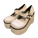 Demonia  Kera-08 Rave White Belt Platform Mary Janes Photo 0
