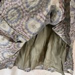 Lafayette 148 New York Metallic Abstract Print Shimmering Silk Blend Flare Skirt Blue Size 6 Photo 7