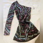 Show Me Your Mumu SHOW ME YOUR MUMU Shimmy Mini Dress in Starburst Sequins NWT a size XS Photo 2