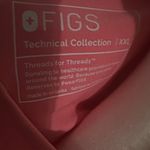 FIGS Coral V-Neck Short Sleeve Top Photo 1