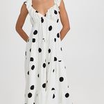 English Factory  Polka Dot Flutter Sleeve Maxi Dress Photo 0